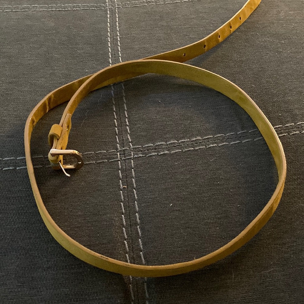 Mustard yellow belt